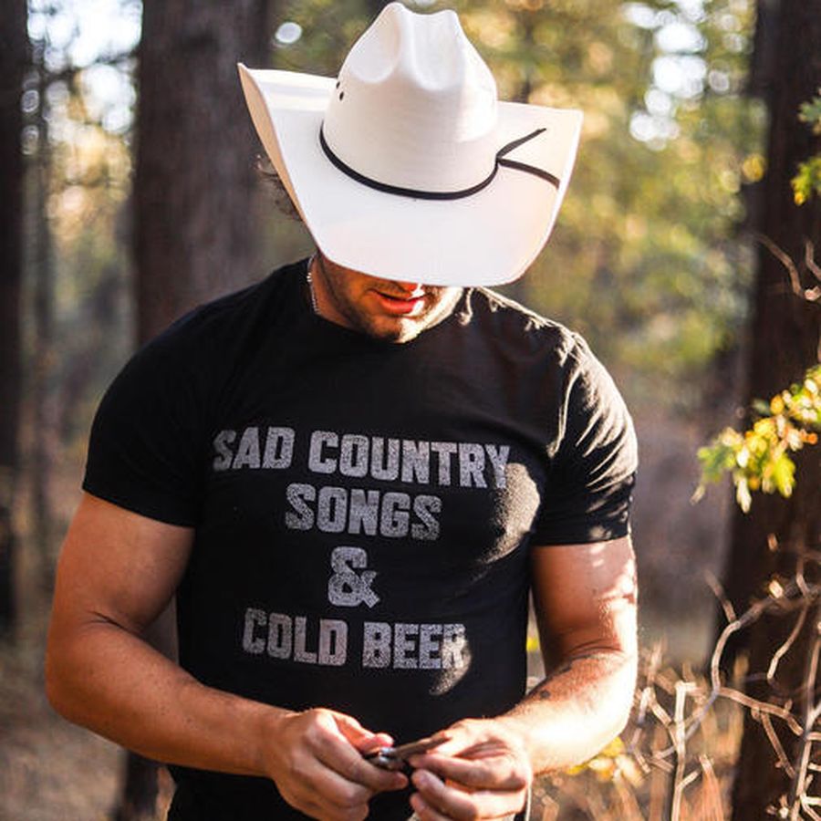 Sad country songs and cold beer vintage shirt
