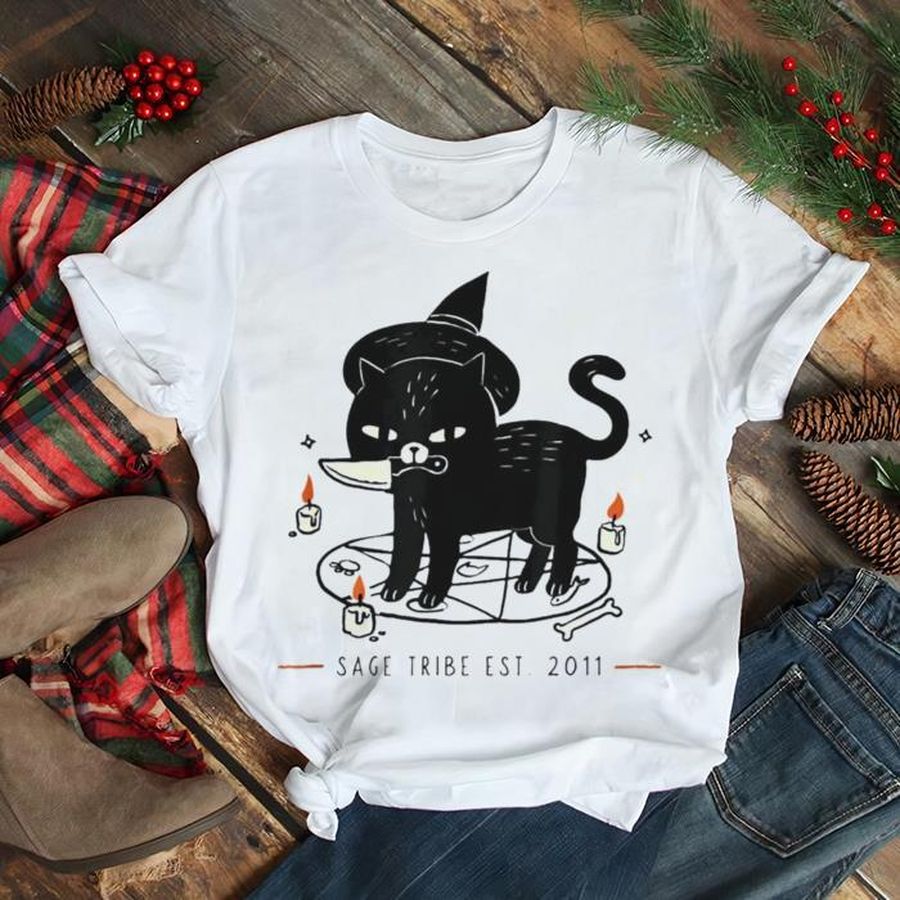 Sage Tribe Ritual Cat T Shirt