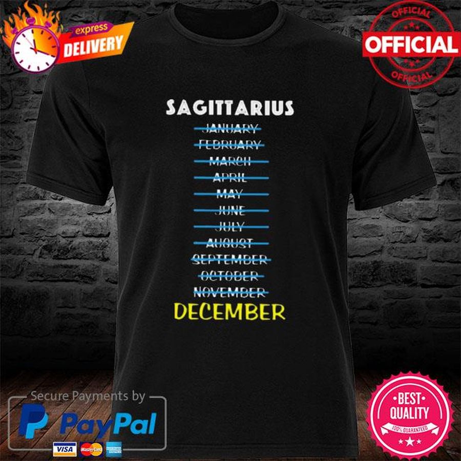 Sagittarius January February March April May June July Shirt