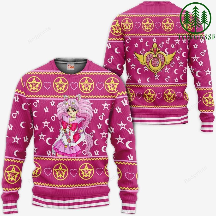 Sailor Chibiusa Ugly Christmas Sweater and Hoodie Sailor Moon Anime Xmas Gifts Idea