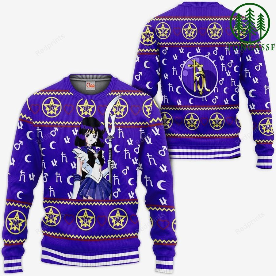 Sailor Saturn Ugly Christmas Sweater and Hoodie Sailor Moon Anime Xmas Gifts Idea