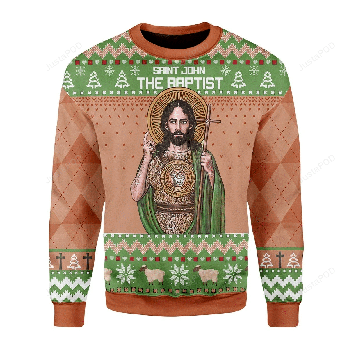 Saint John The Baptist Ugly Christmas Sweater All Over Print