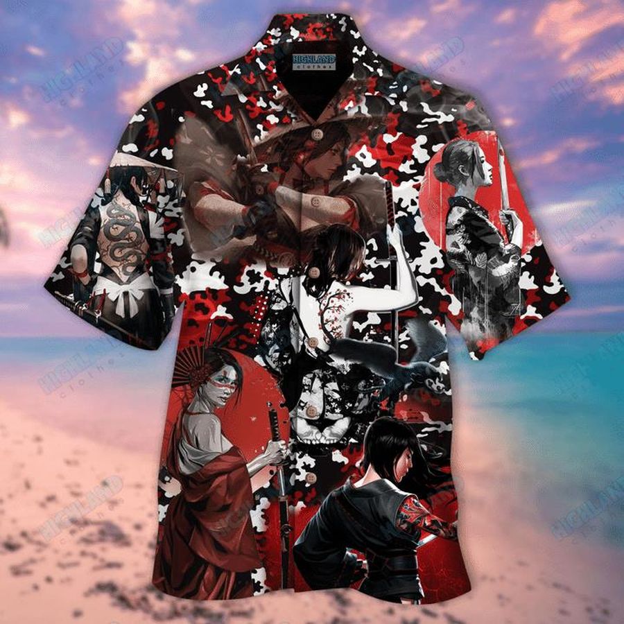Samurai Hawaiian Shirt Pre12435, Hawaiian shirt, beach shorts, One-Piece Swimsuit, Polo shirt, Personalized shirt, funny shirts, gift shirts