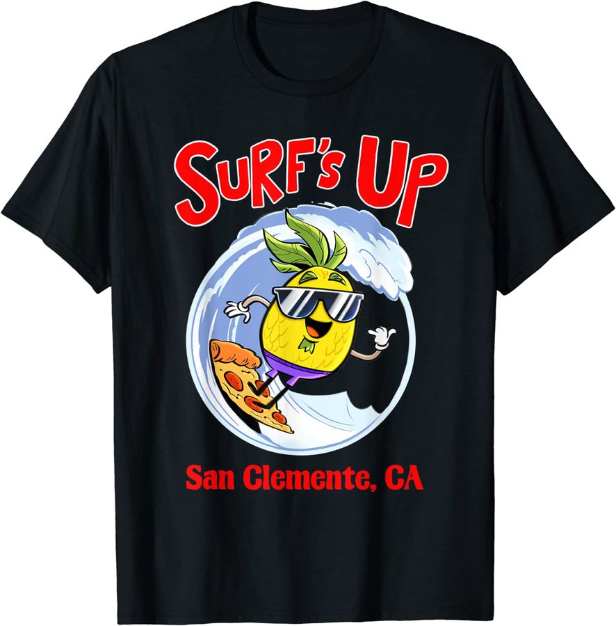 San Clemente Beach Surf for Kids Pineapple Surfing on Pizza