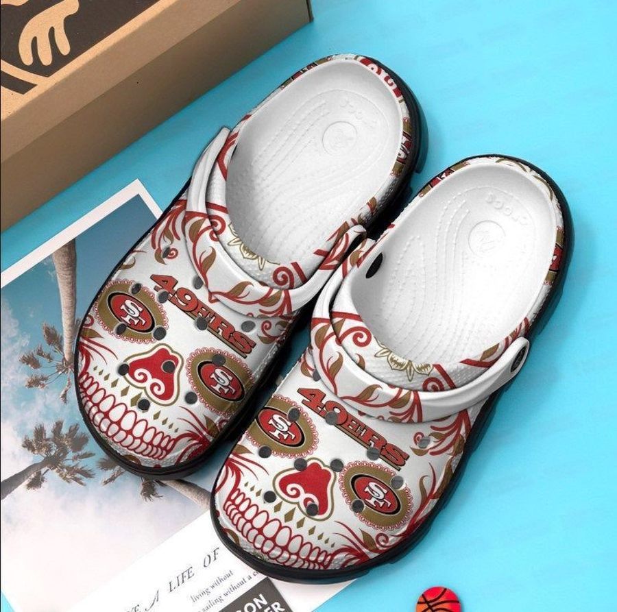 San Francisco 49ers Skull Crocband Nfl Crocs Clog Shoes