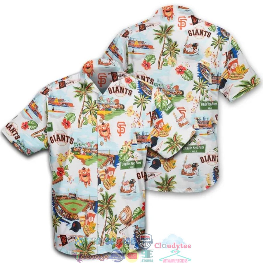 San Francisco Giants MLB Stadium Palm Tree Hawaiian Shirt – Saleoff