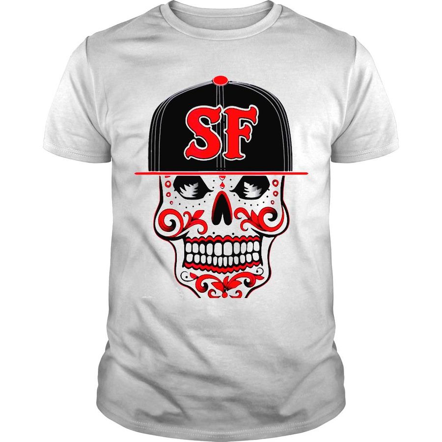San Francisco Mexican Sugar Skull Design Bay Area Shirt