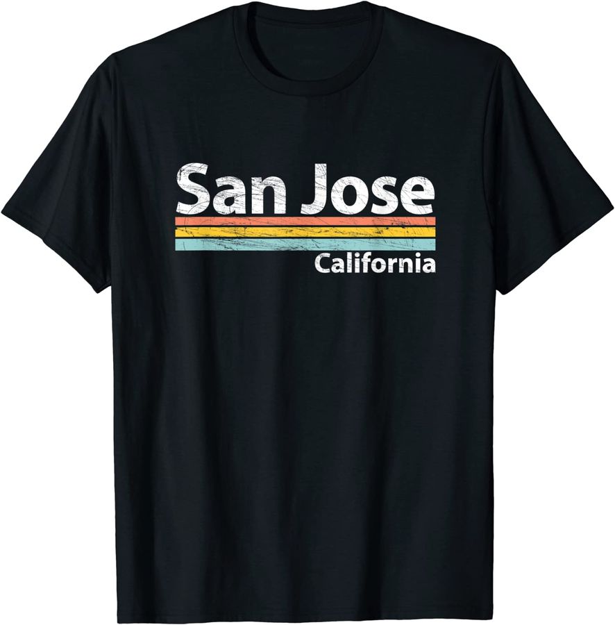 San Jose - California - Retro Stripes - Classic_1
