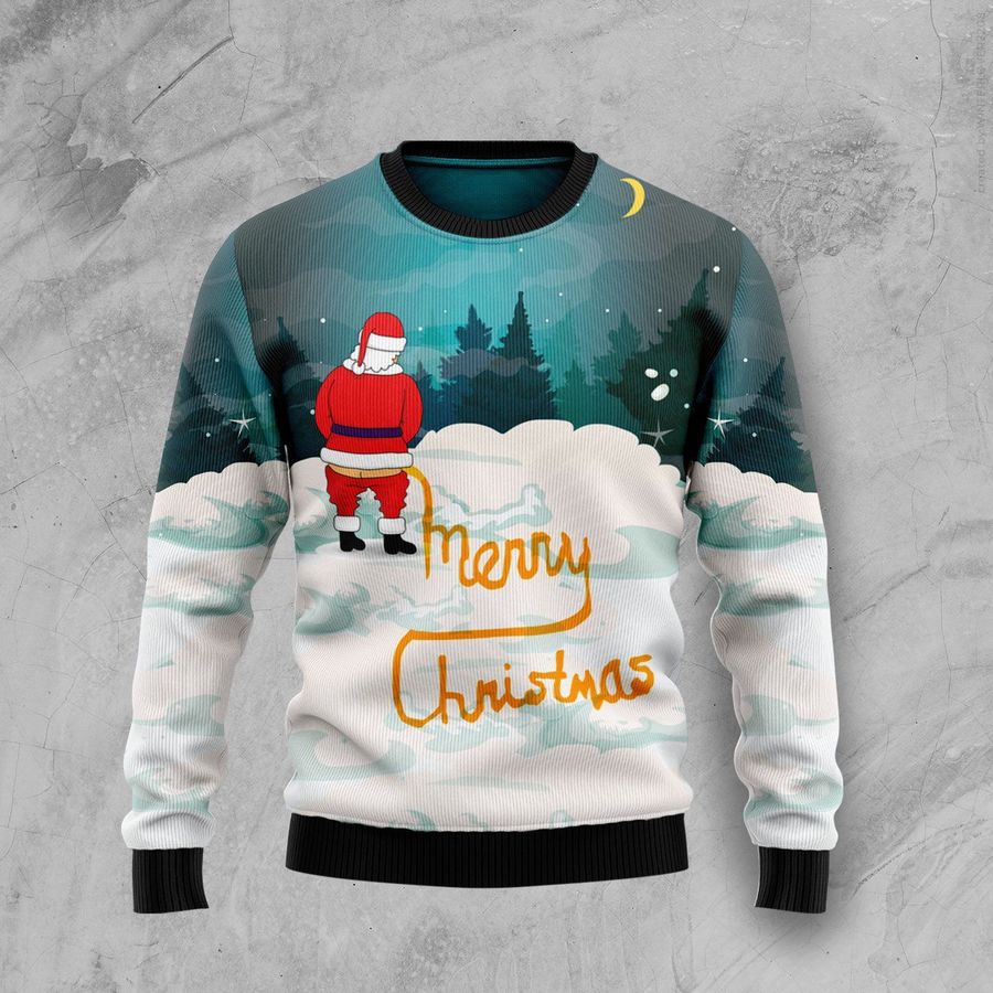 Santa Merry Christmas Ugly Christmas Sweater All Over Print Sweatshirt