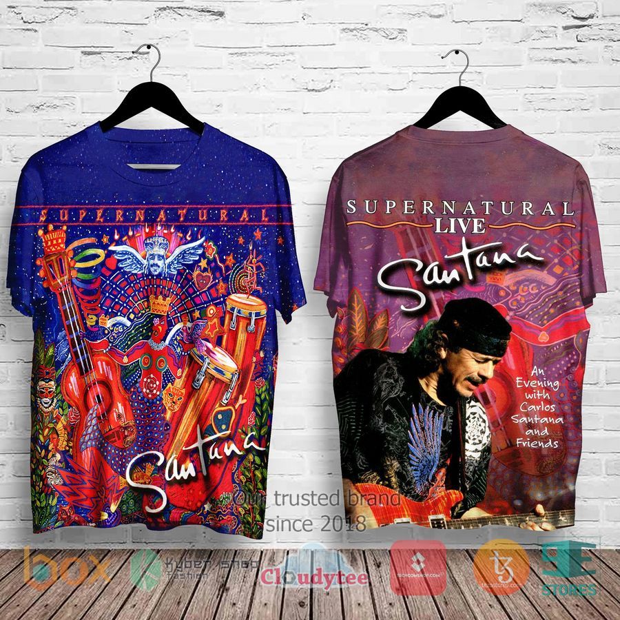 Santana-Supernatural Live Album 3D Shirt – LIMITED EDITION