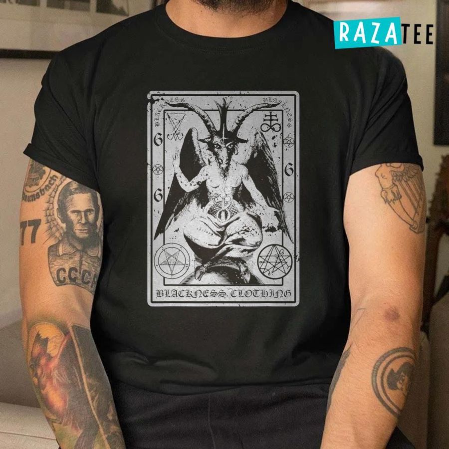 Satanic Dark Art Evil 666 T-Shirt T-Shirt Baphomet Shirt