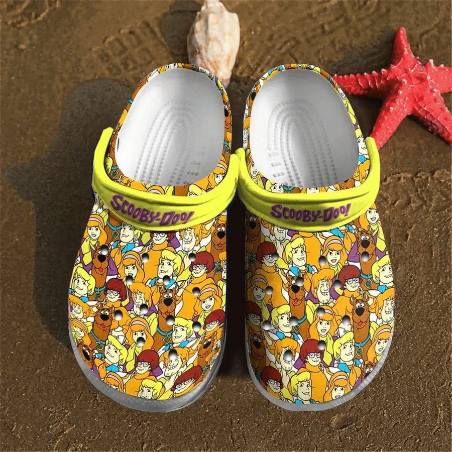 Scooby Doo Cartoon Rubber Crocs Crocband Clogs, Comfy Footwear TL97.png