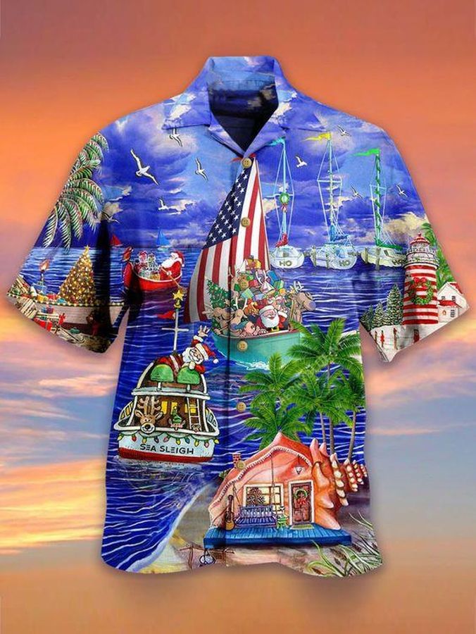 Sea Sleigh Hawaiian Shirt Pre11598, Hawaiian shirt, beach shorts, One-Piece Swimsuit, Polo shirt, Personalized shirt, funny shirts, gift shirts