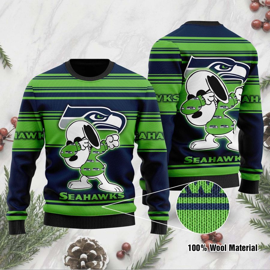Seattle Seahawks D Full Printed Sweater Shirt For Football Fan