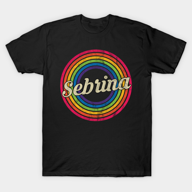 Sebrina - Retro Rainbow Faded-Style T-shirt, Hoodie, SweatShirt, Long Sleeve