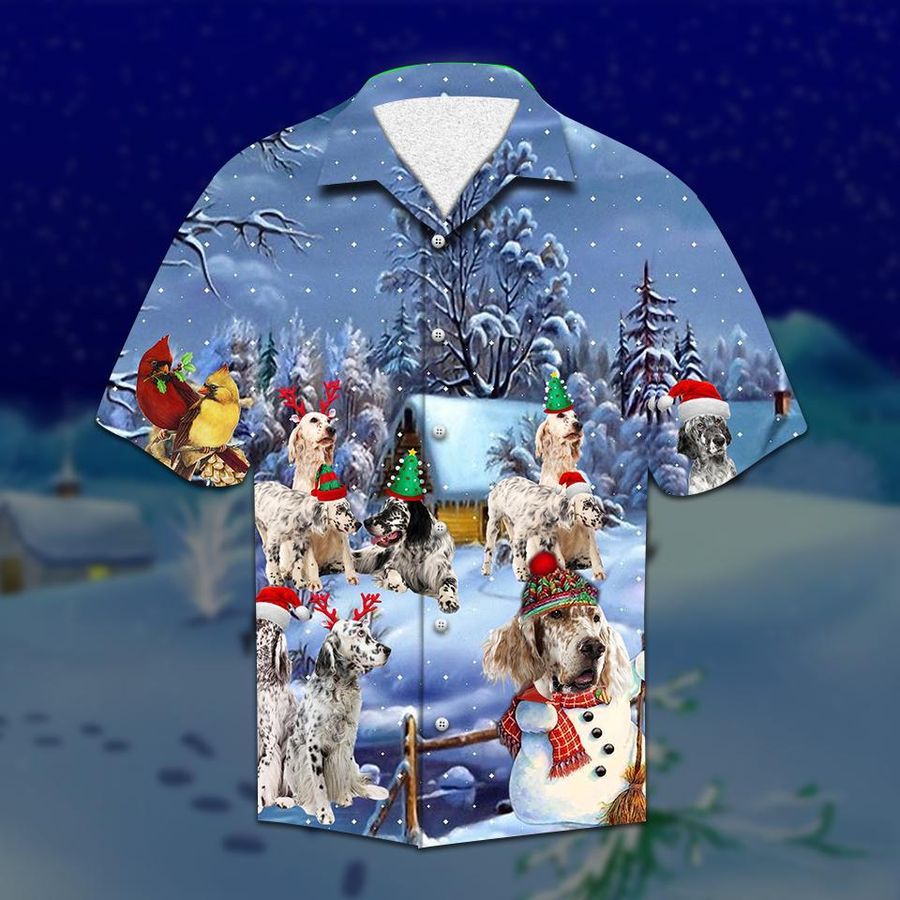 Setter Christmas Hawaiian Shirt Pre12374, Hawaiian shirt, beach shorts, One-Piece Swimsuit, Polo shirt, Personalized shirt, funny shirts, gift shirts