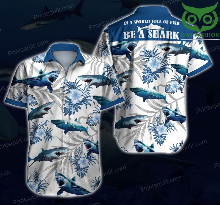 Shark Lovers 3d Hawaiian shirt short sleeve summer wear