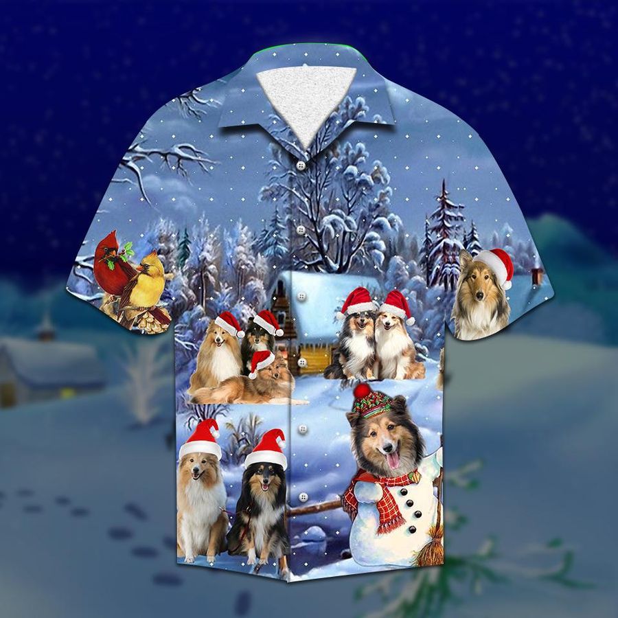 Shelties Christmas Hawaiian Shirt Pre12375, Hawaiian shirt, beach shorts, One-Piece Swimsuit, Polo shirt, Personalized shirt, funny shirts