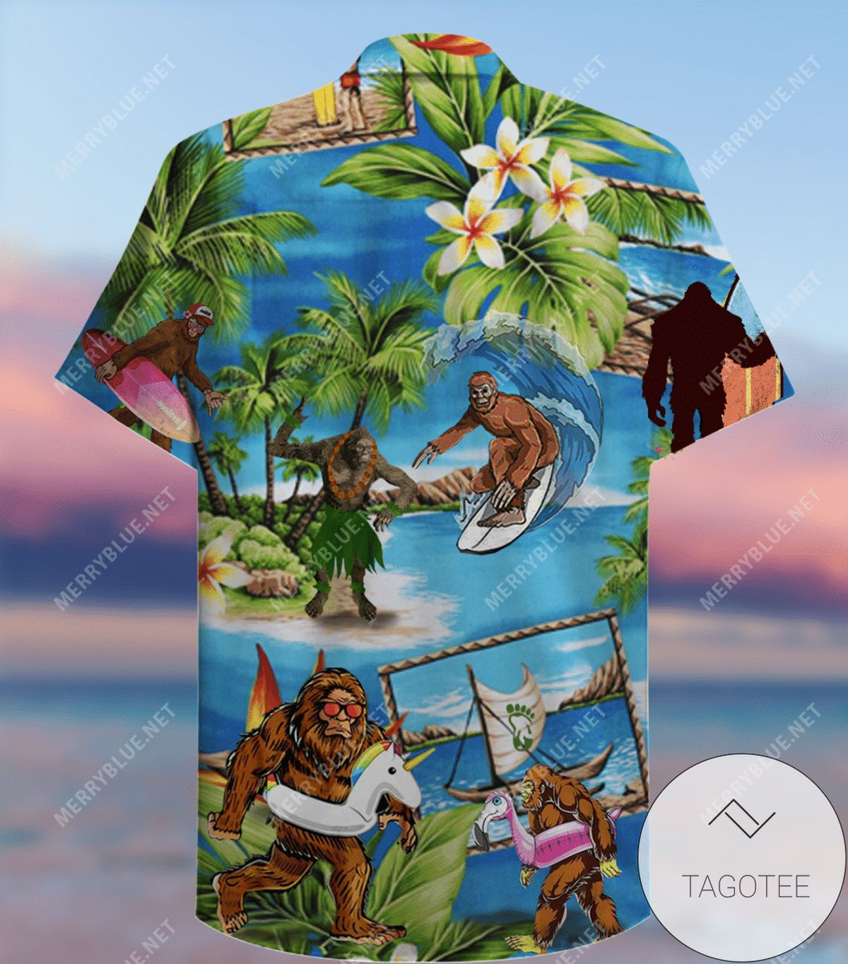 Shop Amazing Bigfoot Unisex Authentic Hawaiian Shirt 2022