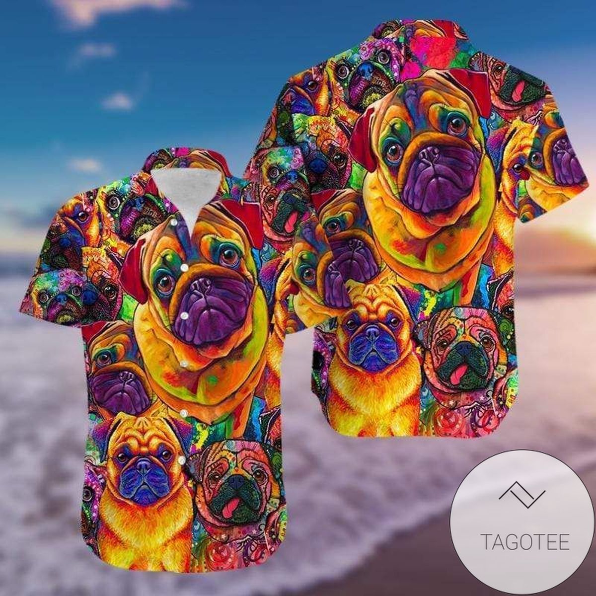 Shop From 1000 Unique Amazing Galaxy Pug Authentic Hawaiian Shirt 2022s 1011h