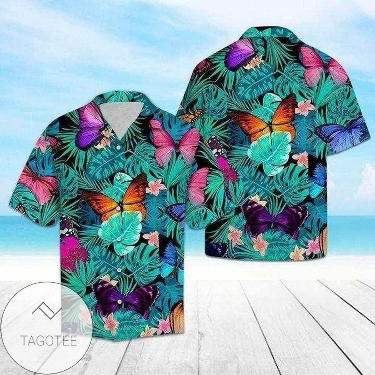 Shop From 1000 Unique Butterfly Summer Vibe Tropical Hawaiian Aloha Shirts Dh