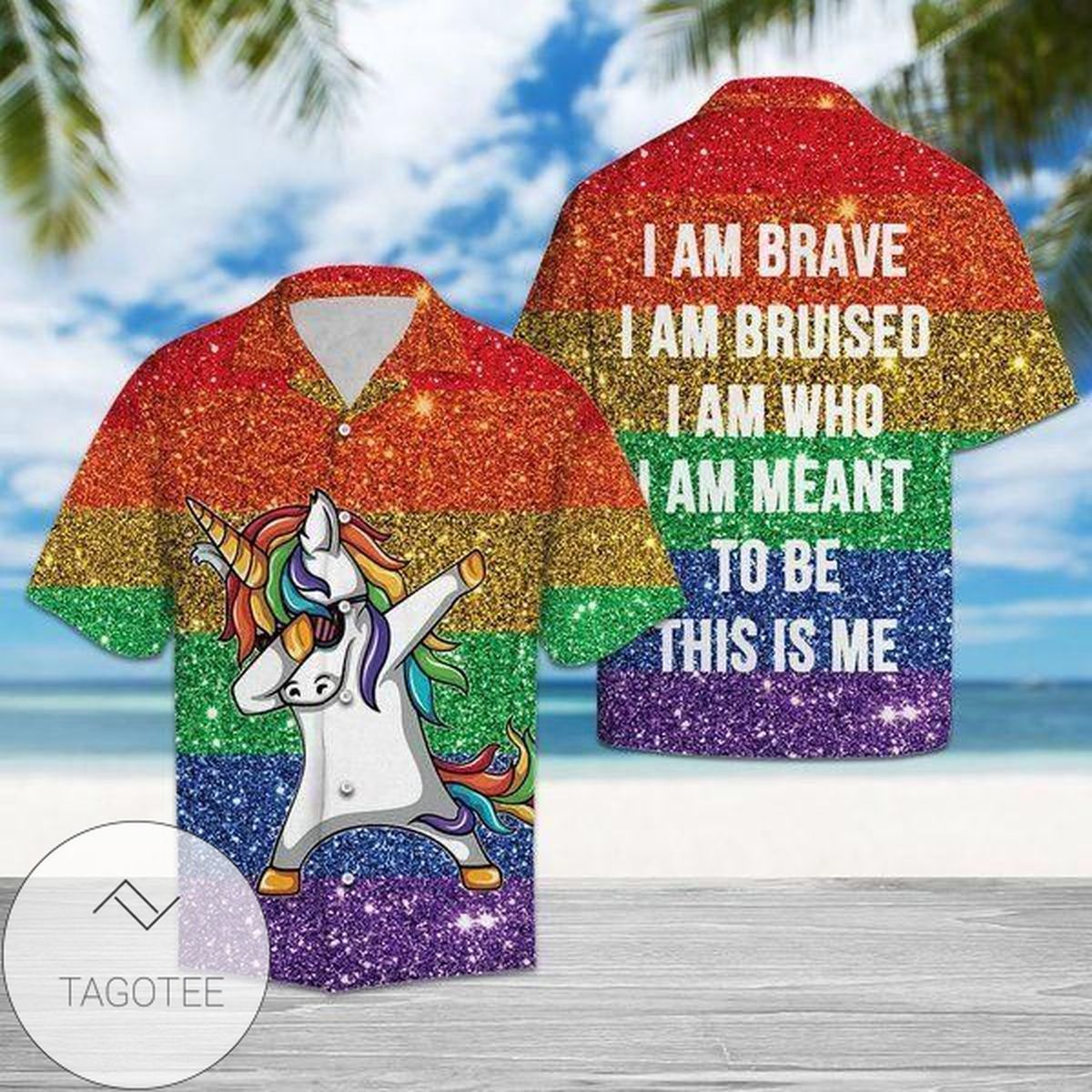 Shop From 1000 Unique Lgbt Proud Funny Dabbing Unicorn Rainbow Hawaiian Aloha Shirts
