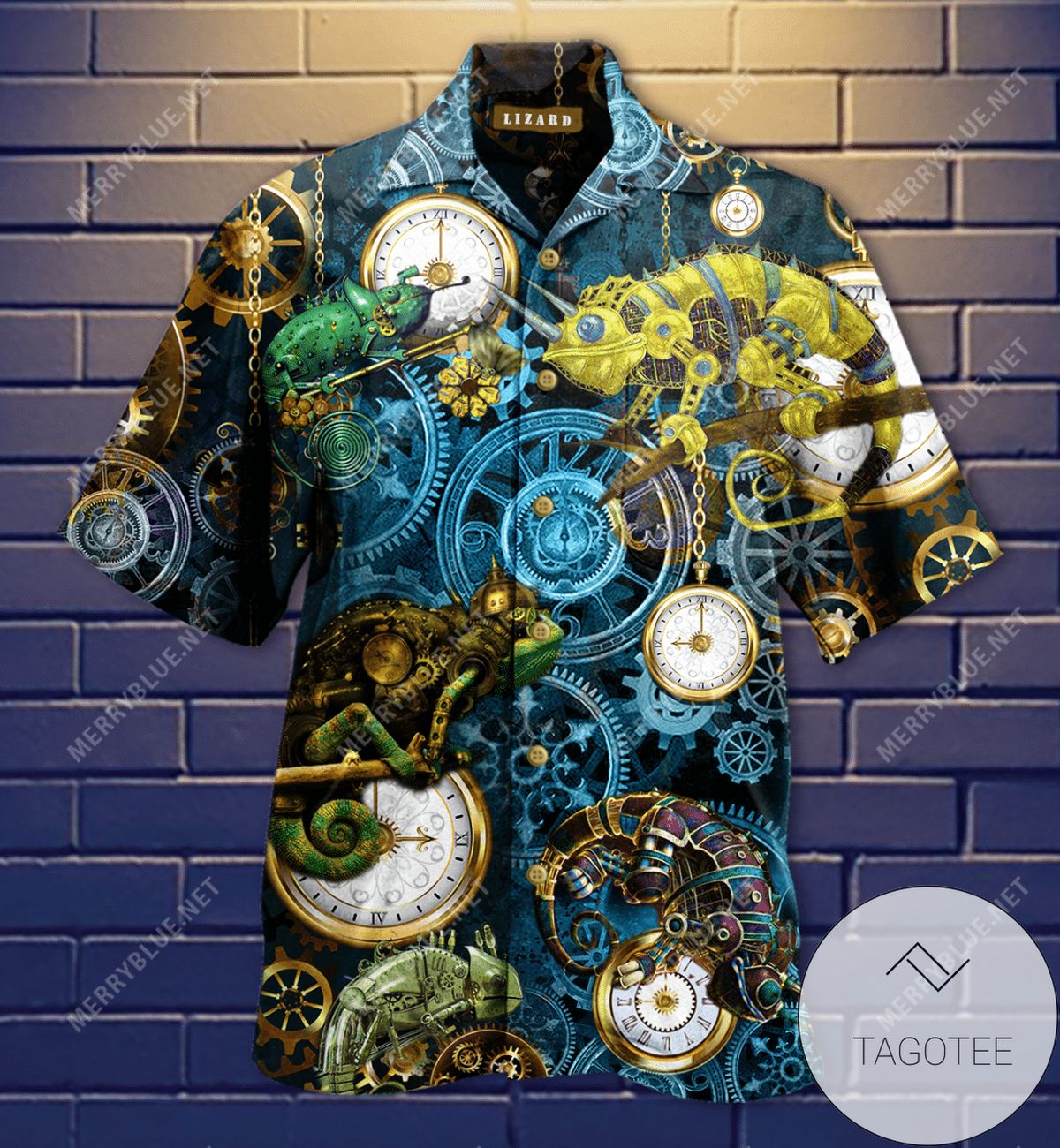 Shop From 1000 Unique Steampunk Lizards Authentic Hawaiian Shirt 2022
