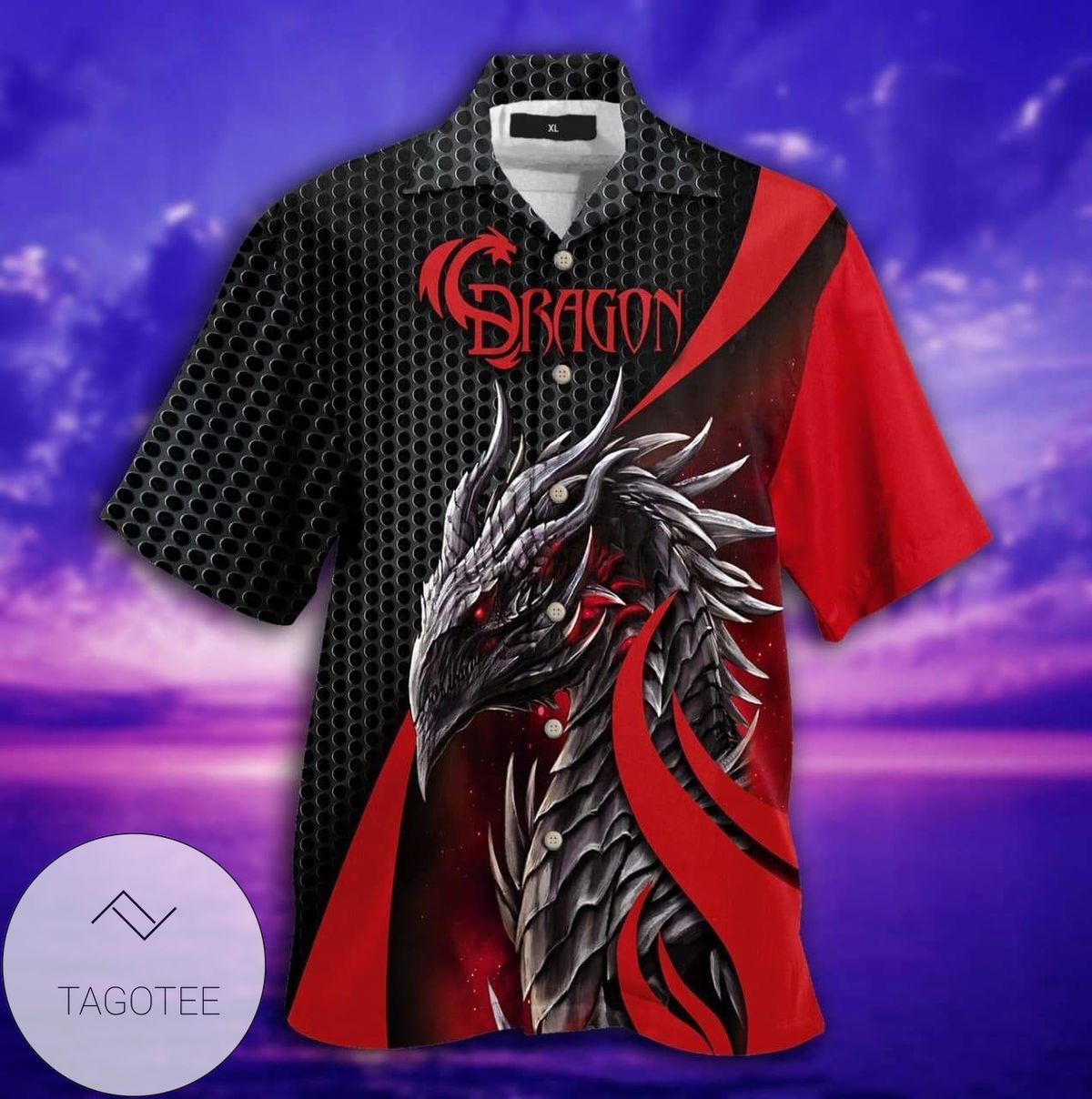 Shop Hawaiian Aloha Shirts Red Dragon