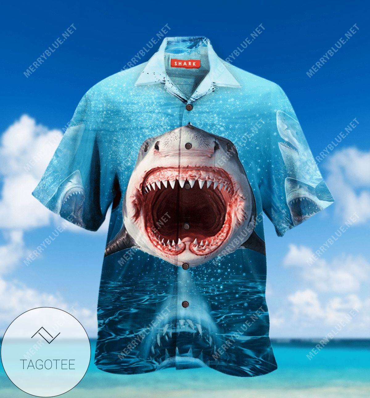 Shop Show Your Teeth Shark Authentic Hawaiian Shirt 2022