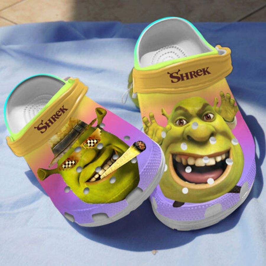 Shrek Face Crocs Crocband Clog Comfortable Water Shoes