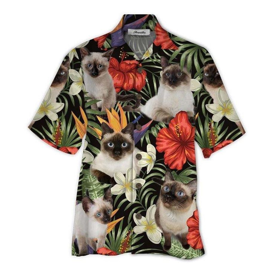 Siamese Cat Hawaiian Shirt Pre10285, Hawaiian shirt, beach shorts, One-Piece Swimsuit, Polo shirt, Personalized shirt, funny shirts, gift shirts