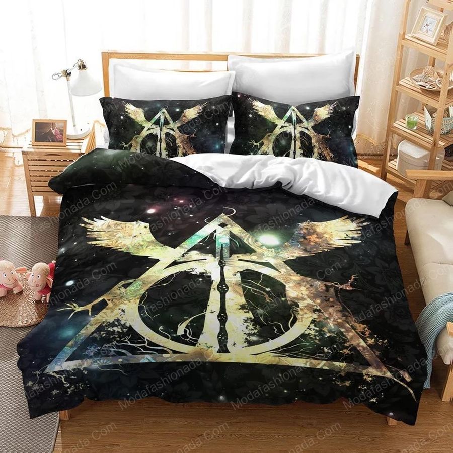 Sign Of The Deathly Hallows Harry Potter Movie 28 Bedding Set