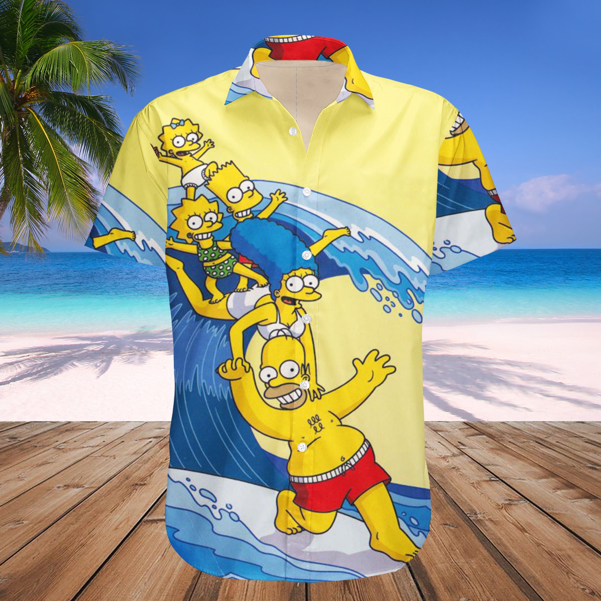 Simpson Family Going To The Beach Hawaiian Shirt