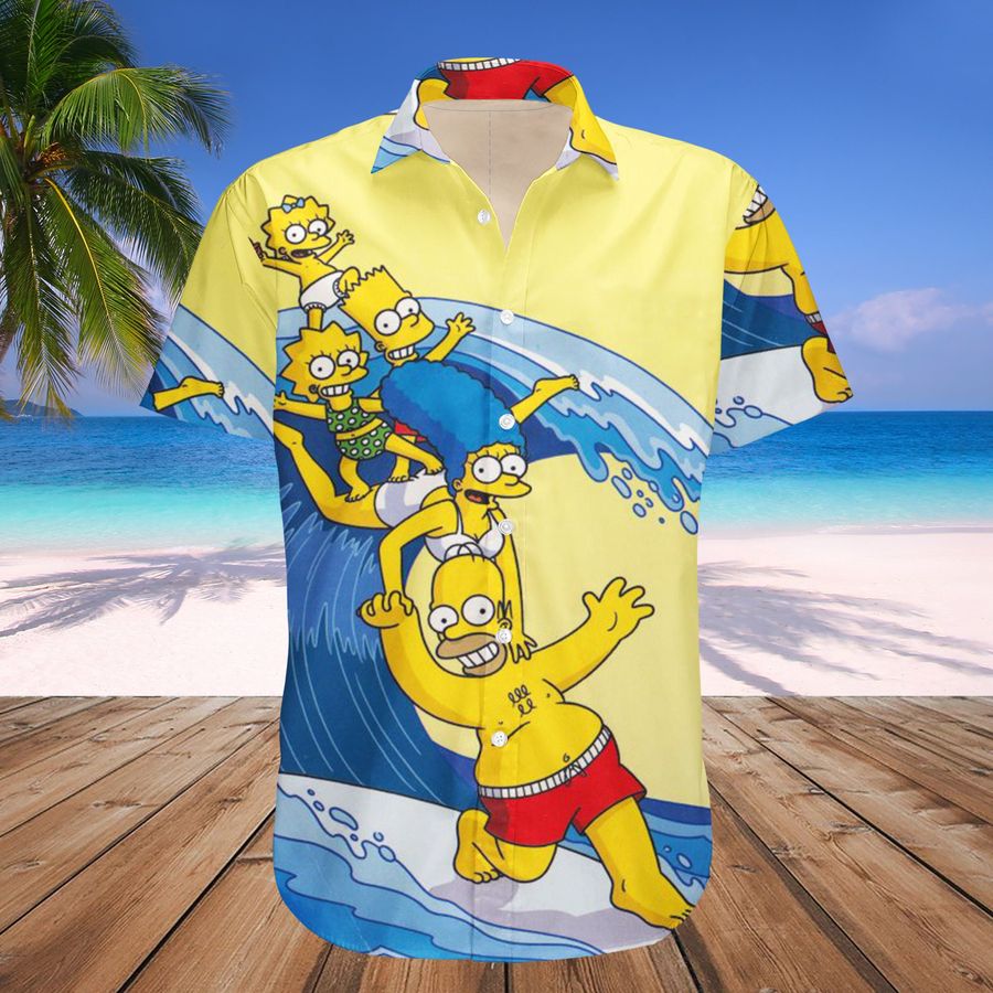 Simpson Family Going To The Beach Simpson Family For Him Hawaii Shirt