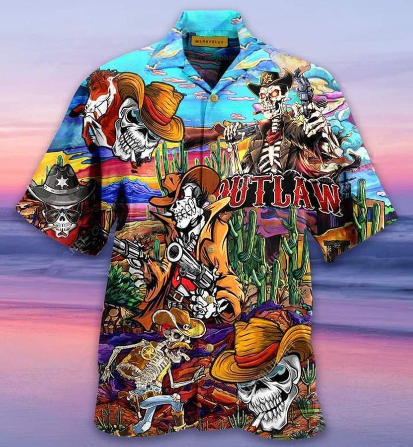 Skull Cowboy Hawaiian Shirt Pre12367, Hawaiian shirt, beach shorts, One-Piece Swimsuit, Polo shirt, Personalized shirt, funny shirts, gift shirts
