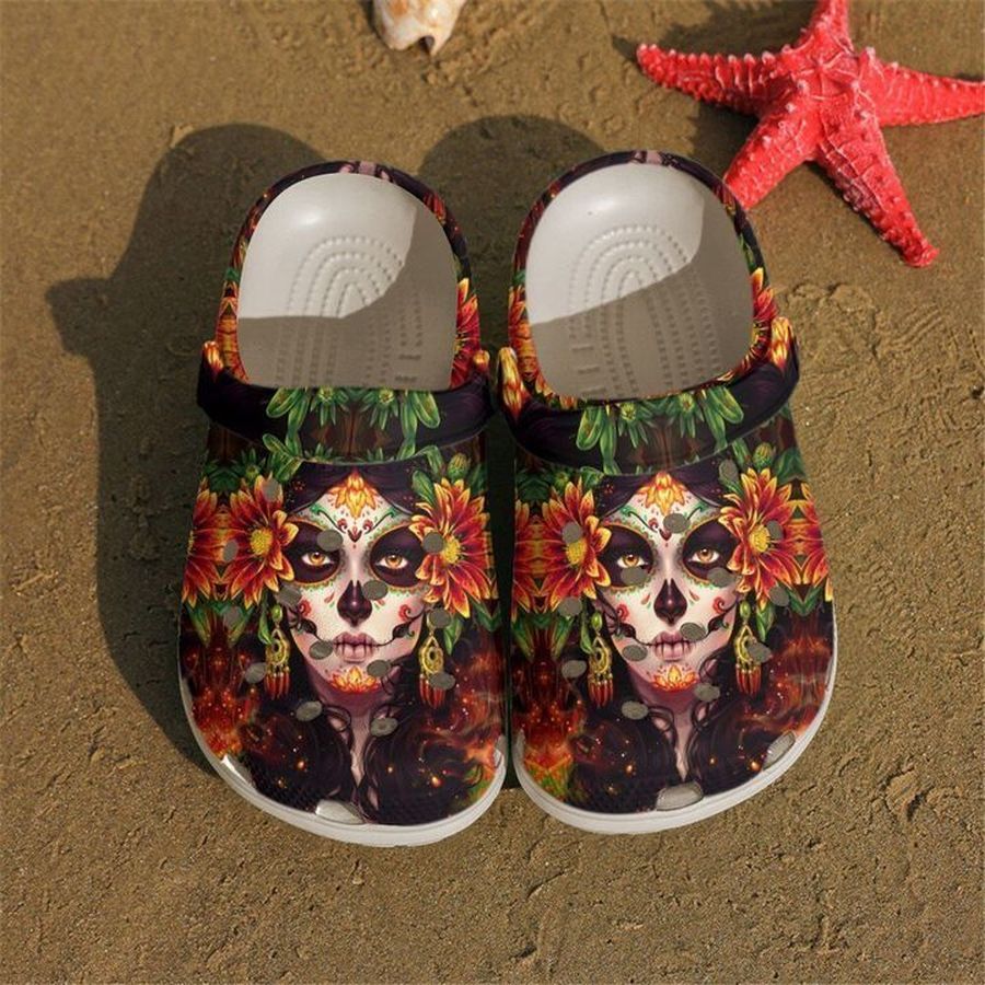 Skull Crcoband Queen Sku 2190 Crocs Clog Shoes