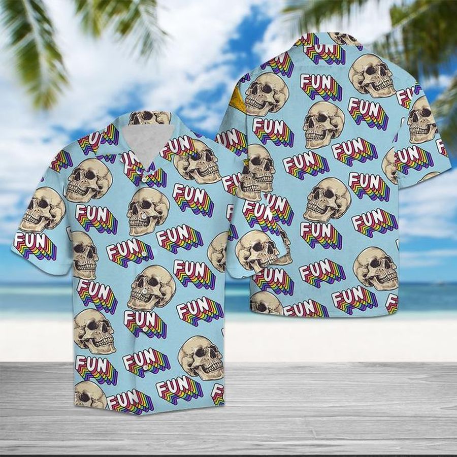 Skull Fun Summer Hawaiian Shirt Pre10600, Hawaiian shirt, beach shorts, One-Piece Swimsuit, Polo shirt, Personalized shirt, funny shirts, gift shirts