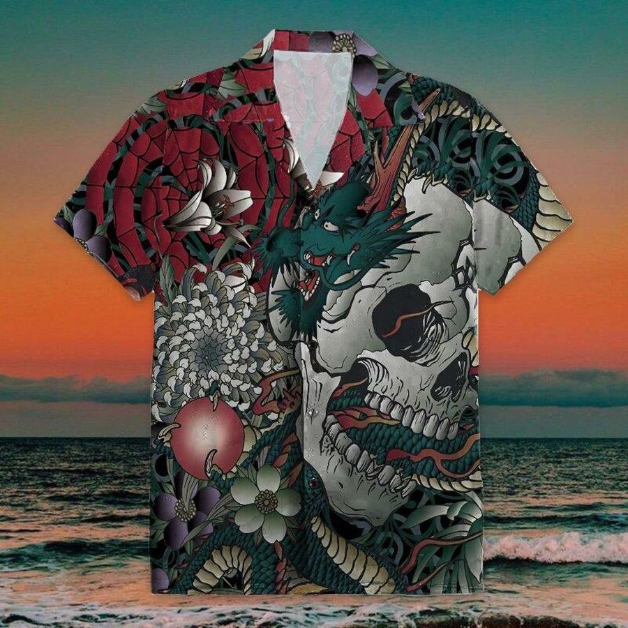 Skull Hawaiian Shirt Pre10757, Hawaiian shirt, beach shorts, One-Piece Swimsuit, Polo shirt, Personalized shirt, funny shirts, gift shirts