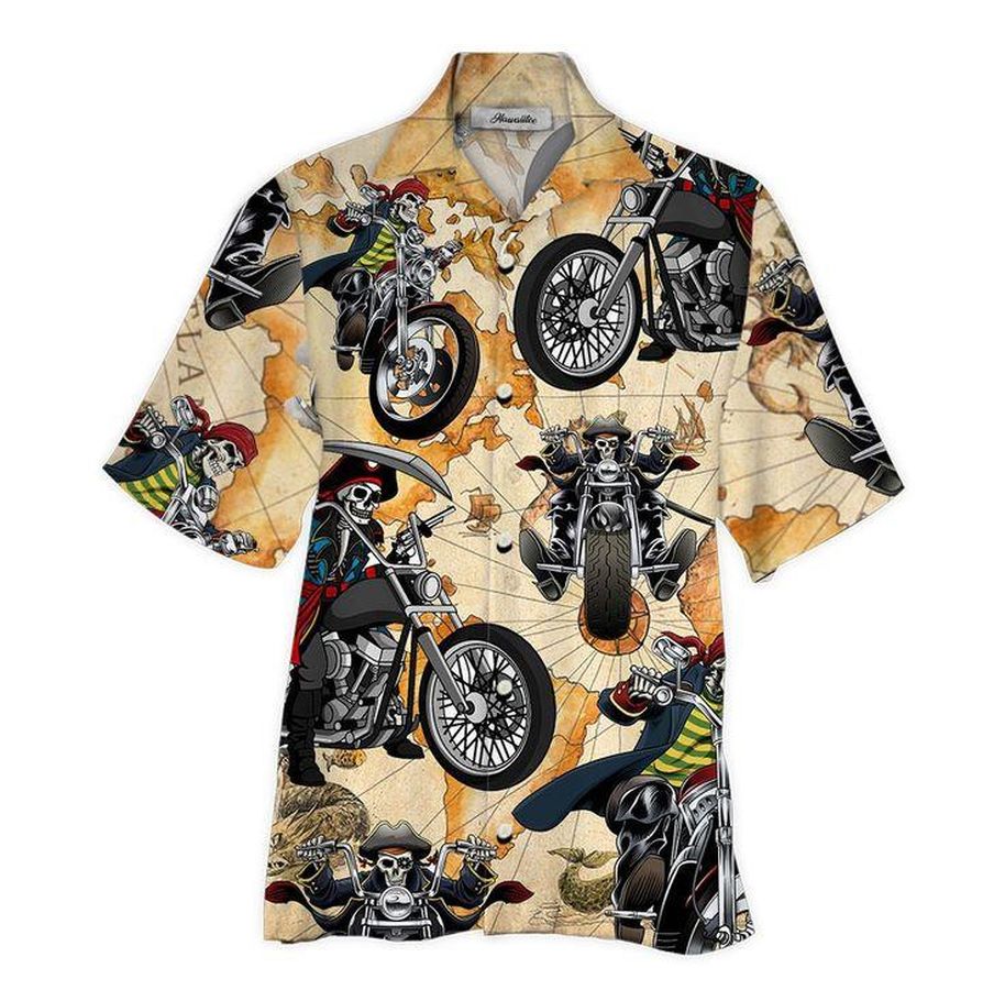 Skull Motorcycle Hawaiian Shirt Pre10282, Hawaiian shirt, beach shorts, One-Piece Swimsuit, Polo shirt, Personalized shirt, funny shirts, gift shirts