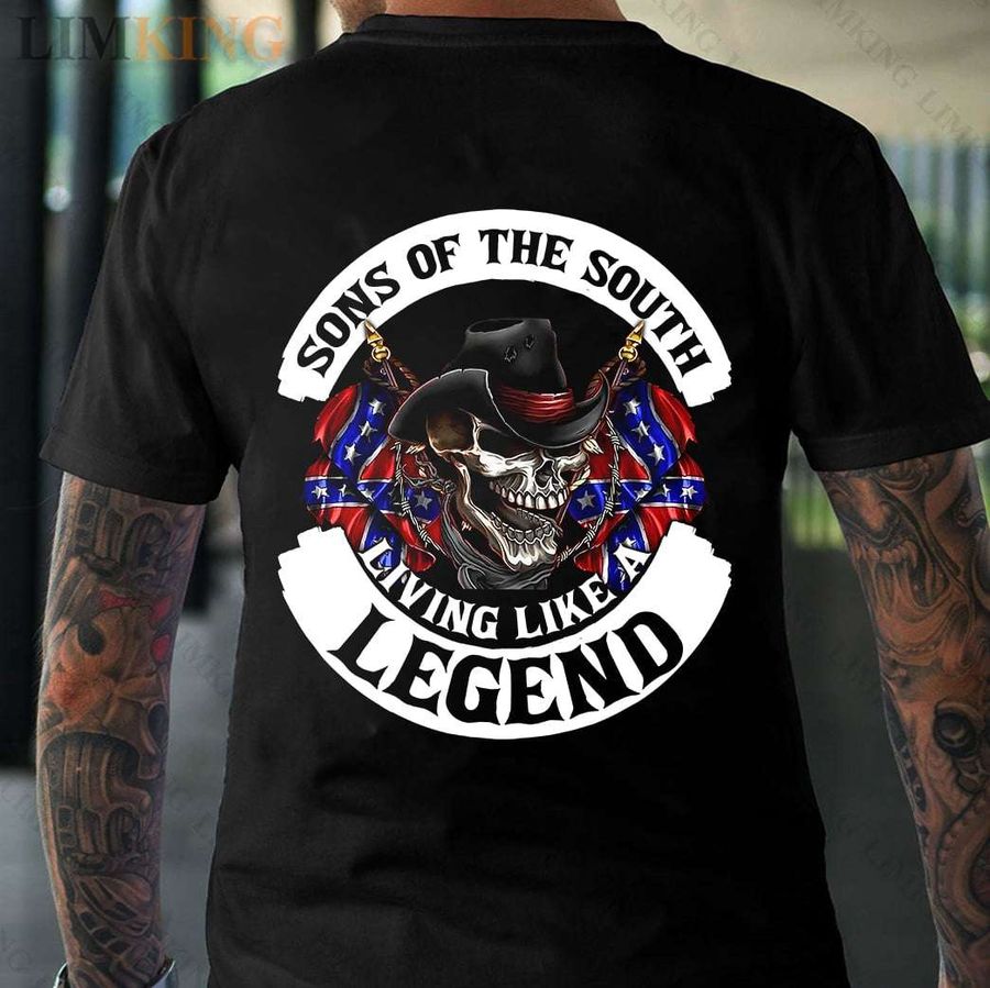 Skull Norwegian Flag – Sons of the south living like a legend