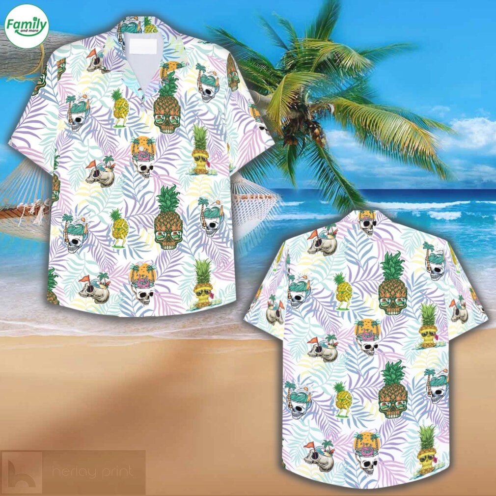 Skull Pineapple Island Hawaiian Shirt