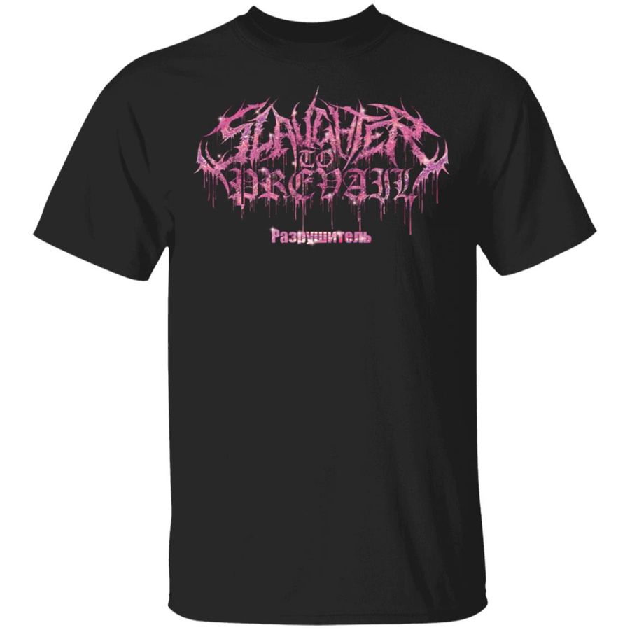 Slaughter To Prevail Merch Pink Demolisher Bling Shirt