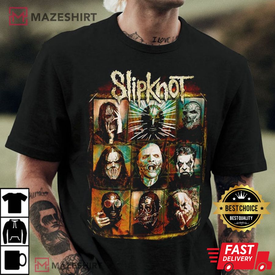 Slipknot Faces Gift For Fans T-Shirt