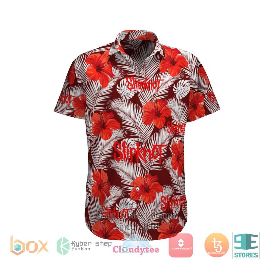 Slipknot Hibiscus Fashion Red Hawaiian Shirt – LIMITED EDITION
