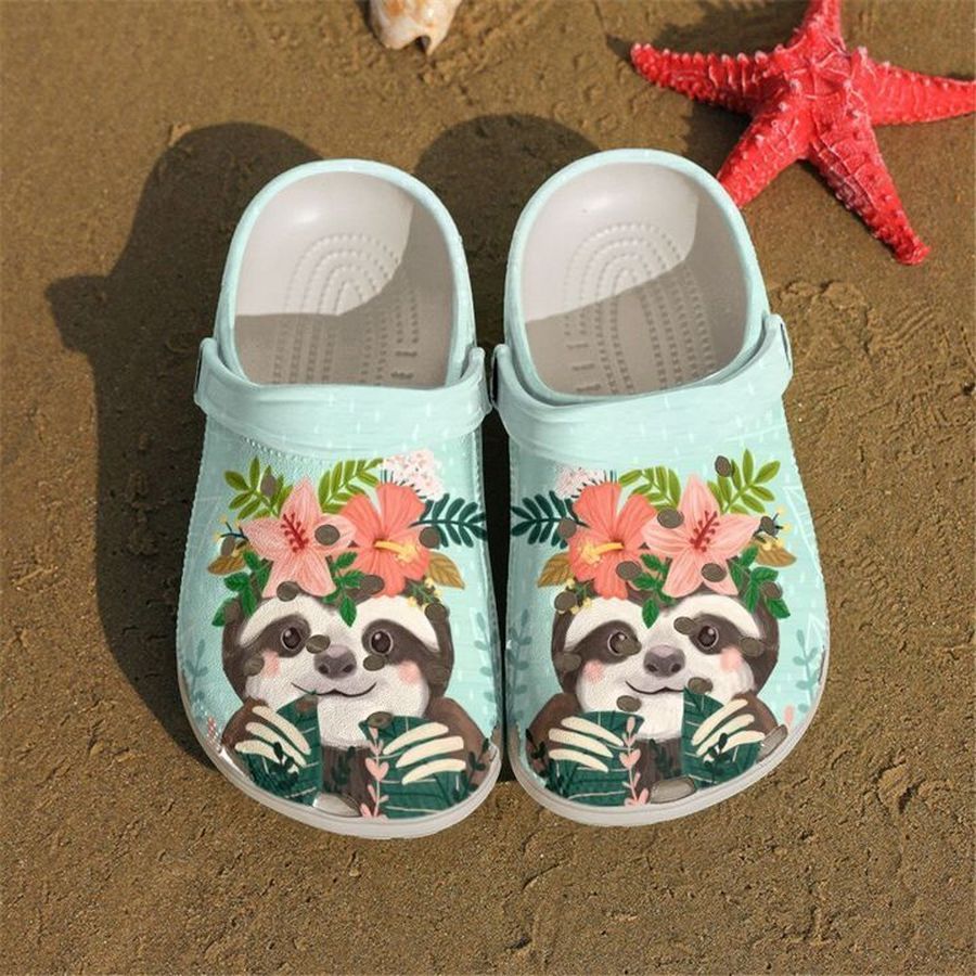 Sloth Little Sku 2242 Crocs Clog Shoes