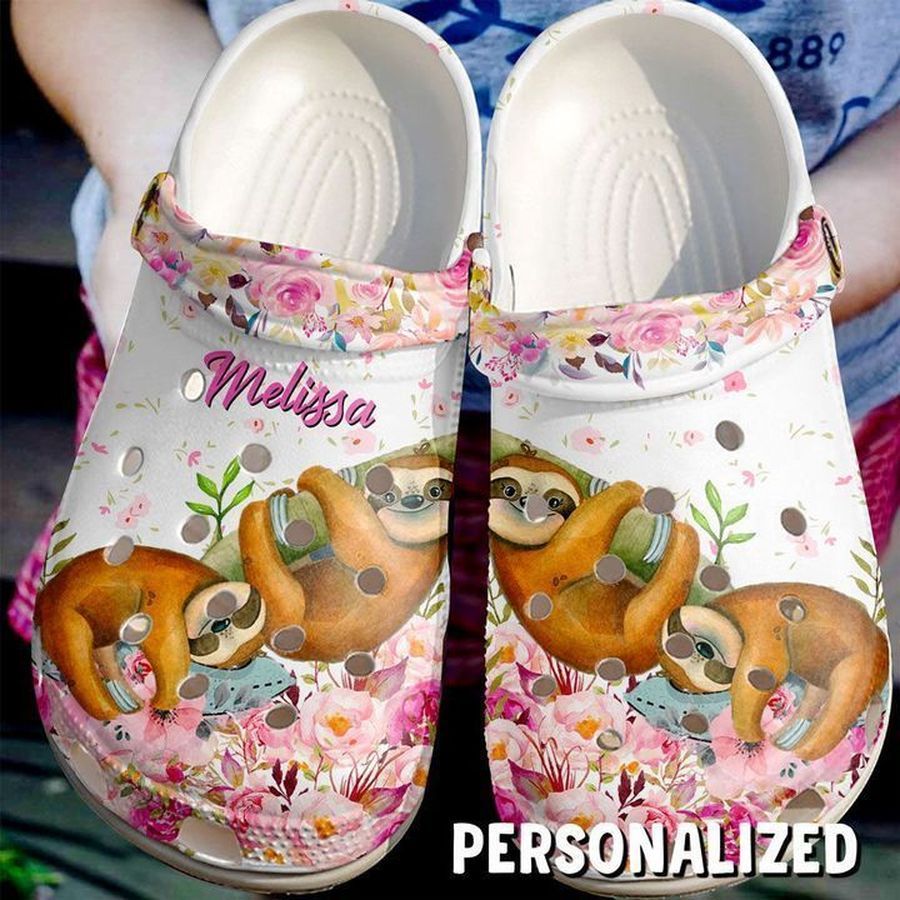 Sloth Personalized Cute Sku 2222 Crocs Clog Shoes