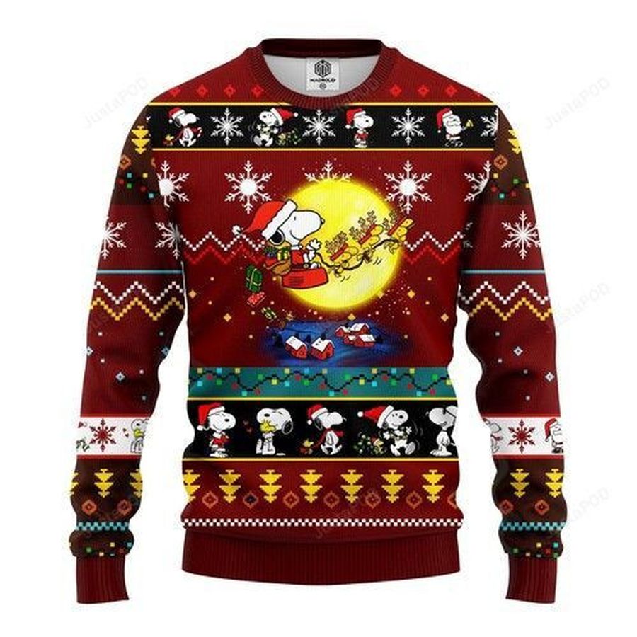 Snooby Moon Ugly Christmas Sweater All Over Print Sweatshirt Ugly