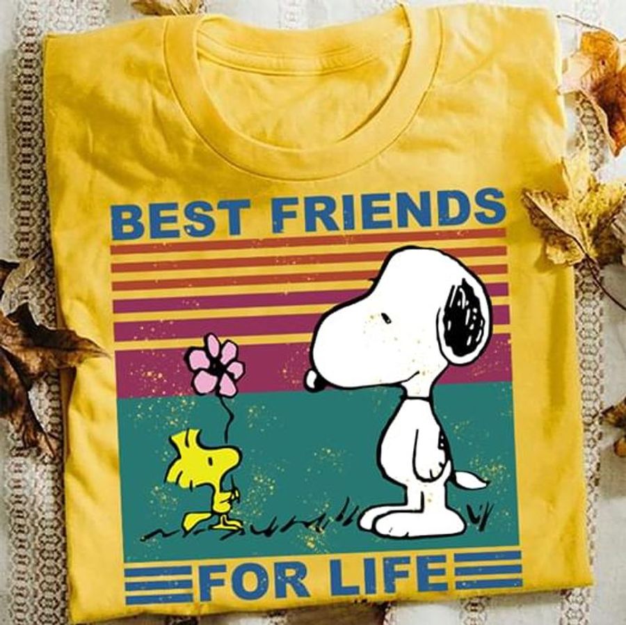 Snoopy And Woodstock Best Friends For Life T Shirt S-6XL Mens And Women Clothing