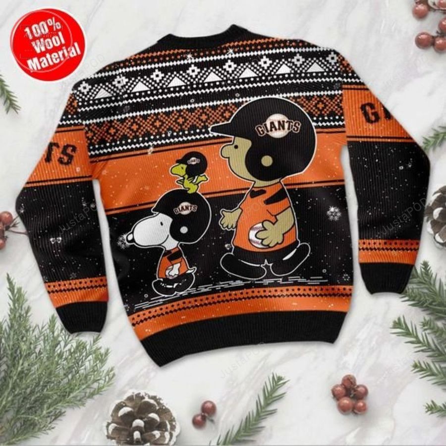 Snoopy San Francisco Giants Ugly Christmas Sweater Ugly Sweater Christmas