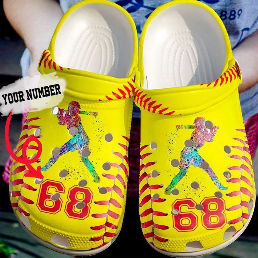 Softball Personalized Batting Sku 2407 Crocs Clog Shoes